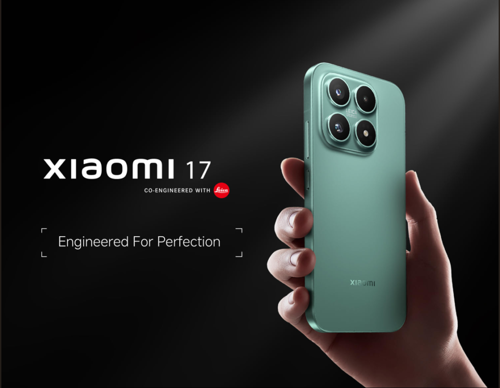 Xiaomi 17 smartphone with Leica camera setup premium design